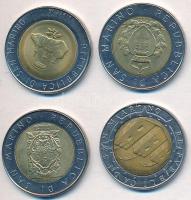 San Marino 1986R  500L Al-Br-Acél "Technológiai fejlődés forradalma" + 1987R 500L Al-Br-Ac...