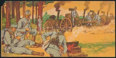 cca 1914-1918 Késmárky&Illés Játékáruház katonai motívumos számolócédula