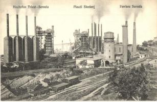 Triest, Hochofen Triest-Servola / Plauzi Skedenj / Ferriera Servola / blast furnace, cast iron factory, Verlag Th. Müller