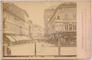 cca 1900 Budapest, Váci utca, Sárkány J. üzlete, fényképezte és kiadja Klösz Gy., kartonra ragasztva, 10x13,5 cm