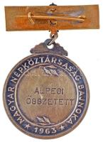 1963. "Magyar Népköztársaság Bajnoka - Alpesi összetett" jelzett Ag sportérem "PV&quo...
