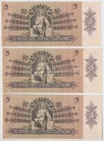 1939. 5P (3x) ebből 2db közeli sorszám T:I-,II