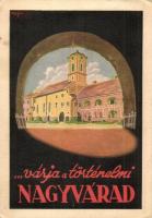 Nagyvárad, Oradea; turisztikai reklámlap. Idegenforgalmi Hivatal kiadása / tourism advertisement art postcard s: Major (EK)