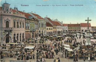 Versec, Vrsac; Ferenc József tér, piac / market square