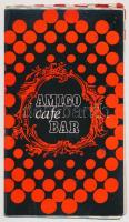 cca 1970 Amigo café bar étlapja, 21x12,5 cm