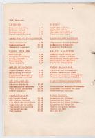 1968 Gresham étterem étlapja, 30x21 cm