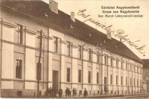 Nagykomlós, Comlosu Mare; San Marco leánynevelő intézet / girl school (EK)