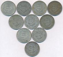 1947. 5Ft Ag "Kossuth" (10x) T:2,2-,3 patina