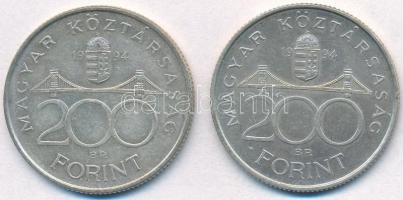 1994. 200Ft Ag "Deák" (2x) T:2