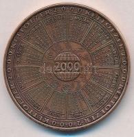 2000. "MÉE köszönti az Államalapítás ezredik évfordulóját" Br naptárérem (43mm) T:1-