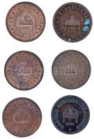 1895KB-1914KB 2f Br (6xklf) T:2-3 ph., patina 
Adamo K2