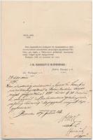 1891 A Balatontavi Gőzhajózási Részvénytársaság Alapszabályai, a társaság tagjainak aláírásával, via...