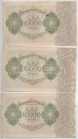 Németország / Weimari Köztársaság 1922. 10.000M (6x) sorszámkövetők T:I,I- Germany / Weimar Republic...