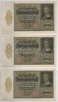 Németország / Weimari Köztársaság 1922. 10.000M (6x) sorszámkövetők T:I,I- Germany / Weimar Republic...