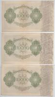 Németország / Weimari Köztársaság 1922. 10.000M (6x) sorszámkövetők T:I,I- Germany / Weimar Republic...