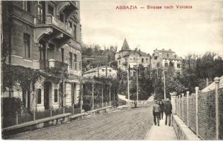 Abbazia, Strasse nach Volosca, Friedrichs Hof Hotel-Pension, Villa Zelenka / road to Volosko