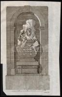 1789 Gellért professzor lipcsei emlékművének támogatói névsora + metszet az emlékműről