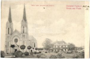 Futak, Futog; Római katolikus templom és plébánia, J. Singer kiadása / church, parish (r)