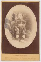 1871 Veress Ferenc kolozsvári fotós feliratozott, a műterem képét ábrázoló verzójú fotója