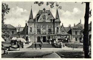 Kassa, Kosice; vasútállomás, villamos/ railway station, tram "1938 Kassa visszatért" So. Stpl