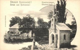 Komárom, Komárno; Erzsébet-sziget, kápolna. Freisinger M. kiadása / island, chapel. Art Nouveau