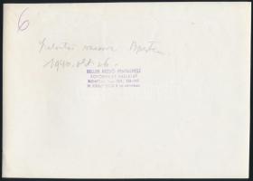 1940 A Magyarországi Nagyszalontaiak Társaságának vacsorája, jobbról a harmadik dr. Kiss Ferenc elnö...