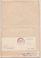 1922 Bp., A Jegyzők Országos Árvaház Egyesületének Hősök Arckép Emléktábla Akciójáról szóló felhívás