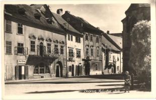 Sopron, Kolostor utca, Kerni Márton üzlete, Zsabokorszky mérnök eredeti fényképfelvétele és kiadása (EK)