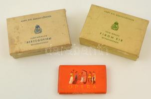 cca 1930 M. kir. dohányjövedék Hercegovinai és sima szivarkadohány szép állapotú dobozok, valamint Opera szivarka doboza
