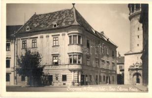 Sopron, Storno ház, Kalmár Zoltán írógépüzlete, Horváth Tamás üzlete, photo