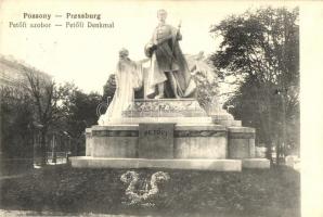 Pozsony, Pressburg, Bratislava; Petőfi szobor / Denkmal / statue