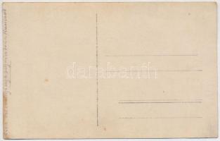 cca 1914-1918 Osztrák kovács a keleti fronton, fotó, hátulján feliratozva, 9×14 cm