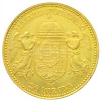 1892KB 20K Au "Ferenc József" (6,76g/0.900) T:2
Hungary 1892KB 20 Korona Au "Franz J...