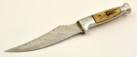 Szarvasagancsból készült, vadászkés / Hunter knife 21 cm