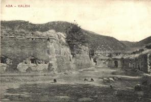 Ada Kaleh, vároldal, bárányok / castle, fortress, sheep (EK)