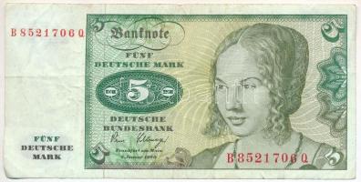 Vegyes: NSZK 1980. 5M + Svájc 1971. 1Fr + 1982. 1/2Fr + 1989. 2Fr T:III,2
FRG 1980. 5 Mark + Switze...