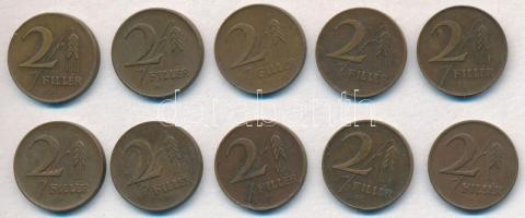 1946-1947. 2f tombak (10x) T:2,2-