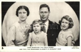 Their Majesties the King George VI & Queen Elizabeth The Queen Mother, and THR the princesses Elizabeth & Margaret Rose /