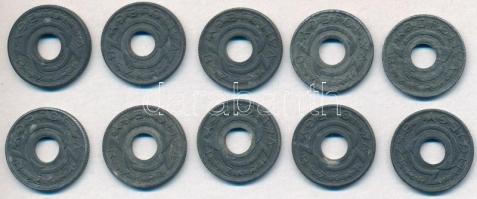 1943. "BSZKRT / Váltójegy" Zn zseton (10x) T:2,2-