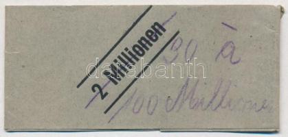 Németország / Weimari Köztársaság 1922. 1000M "Eine Milliard Mark" felülnyomással (8x) mel...