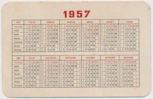 1957 Használjon tarkán szőtt exportzsebkendőt kártyanaptár