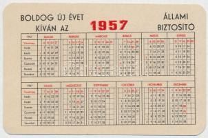 1957 Állatbiztosítás kártyanaptár