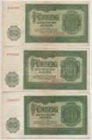 NDK 1948. 50M (6x) T:III
GDR 1948. 50 Mark (6x) C:F