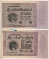 Németország / Weimari Köztársaság 1923. 100.000M (5x) T:III
Germany / Weimar Republic 1923. 100.000...