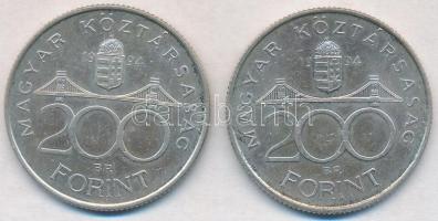 1994. 200Ft Ag "Deák" (2x) T:2