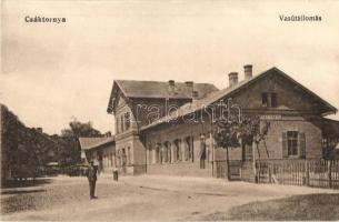 Csáktornya, Cakovec; vasútállomás / railway station