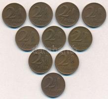 1946-1947. 2f tombak (10x) T:2,2-