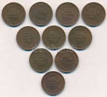 1946-1947. 2f tombak (10x) T:2,2-
