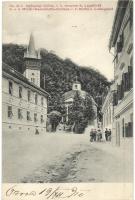 Orsova, Cs. és k. legénységi kórház, római katolikus templom, Lajosfürdő, M. G. O. 429. / K.u.K. Militär-Mannschafts-Curhaus, Kirche, Ludwigsbad / military hospital, church, spa (EK)