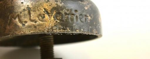 Max Le Verrier (1891-1973) által tervezett spiáter majom figura lámpával, sérült, hiányos, cca 1930,...